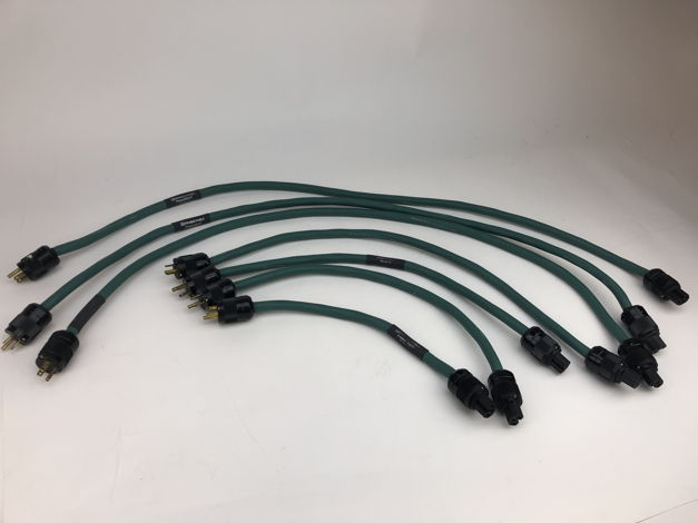 image shows MULTIPLE cords but only the 3 shorted cords are for sale