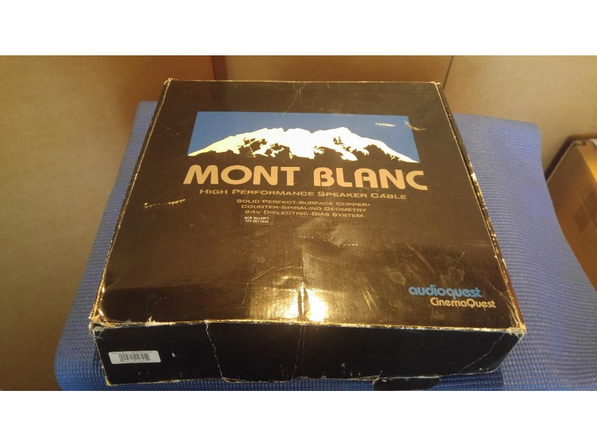 AudioQuest Mont Blanc Cable  72 volt DBS 12'  Pair Speaker Cable  W/ spades