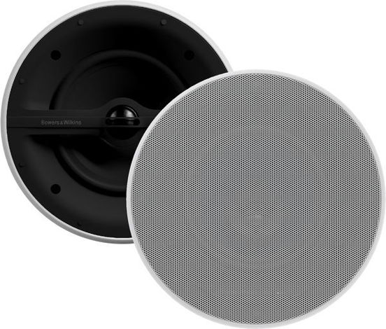 B&W CCM362 In Ceiling Speakers; White Pair (New) (26289)