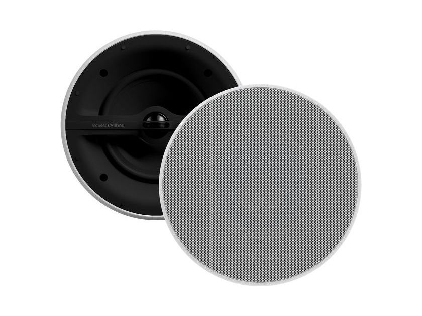B&W CCM362 In Ceiling Speakers; White Pair (New) (26289)