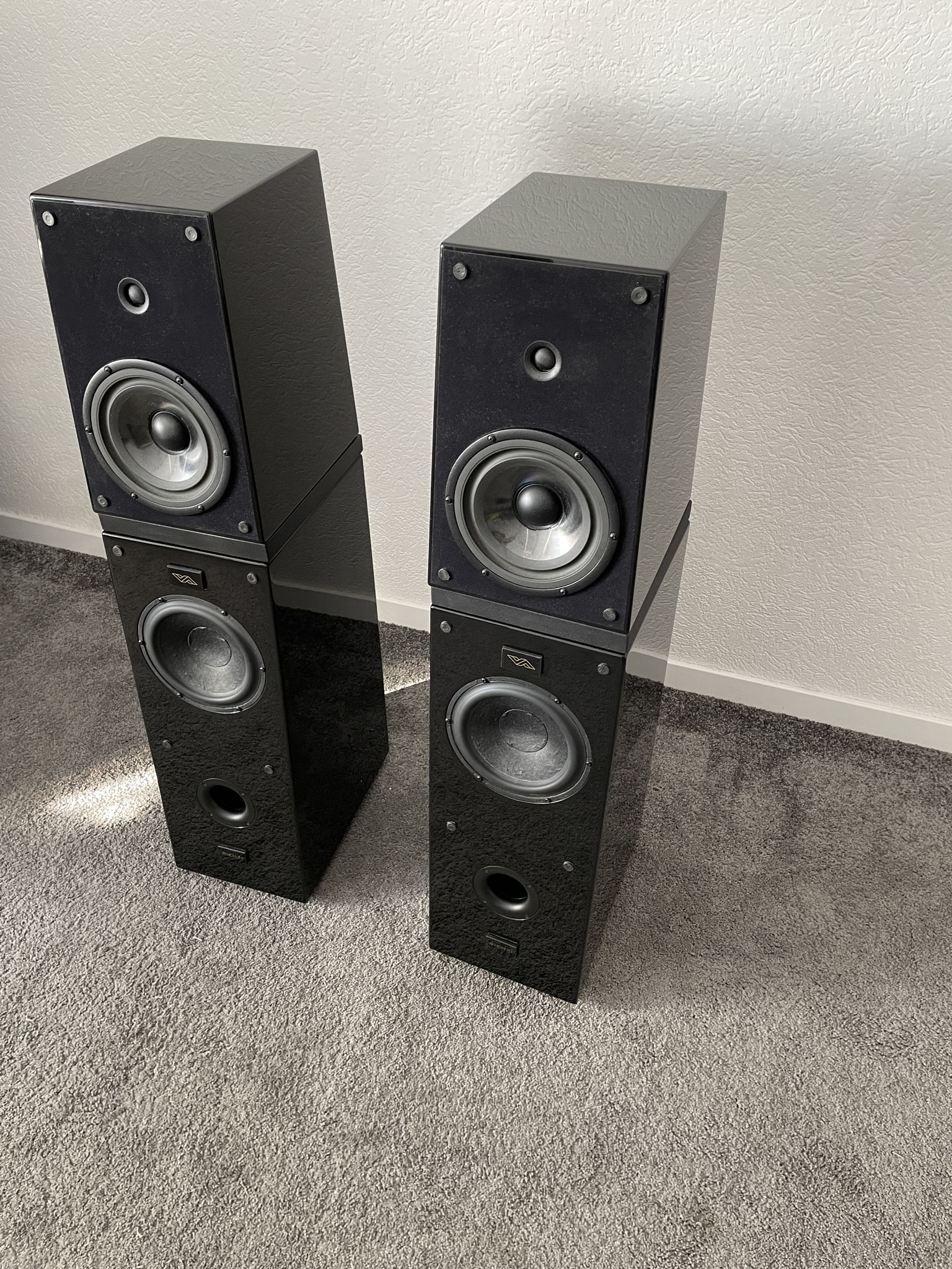 Verity Audio Rienzi speakers in black 4