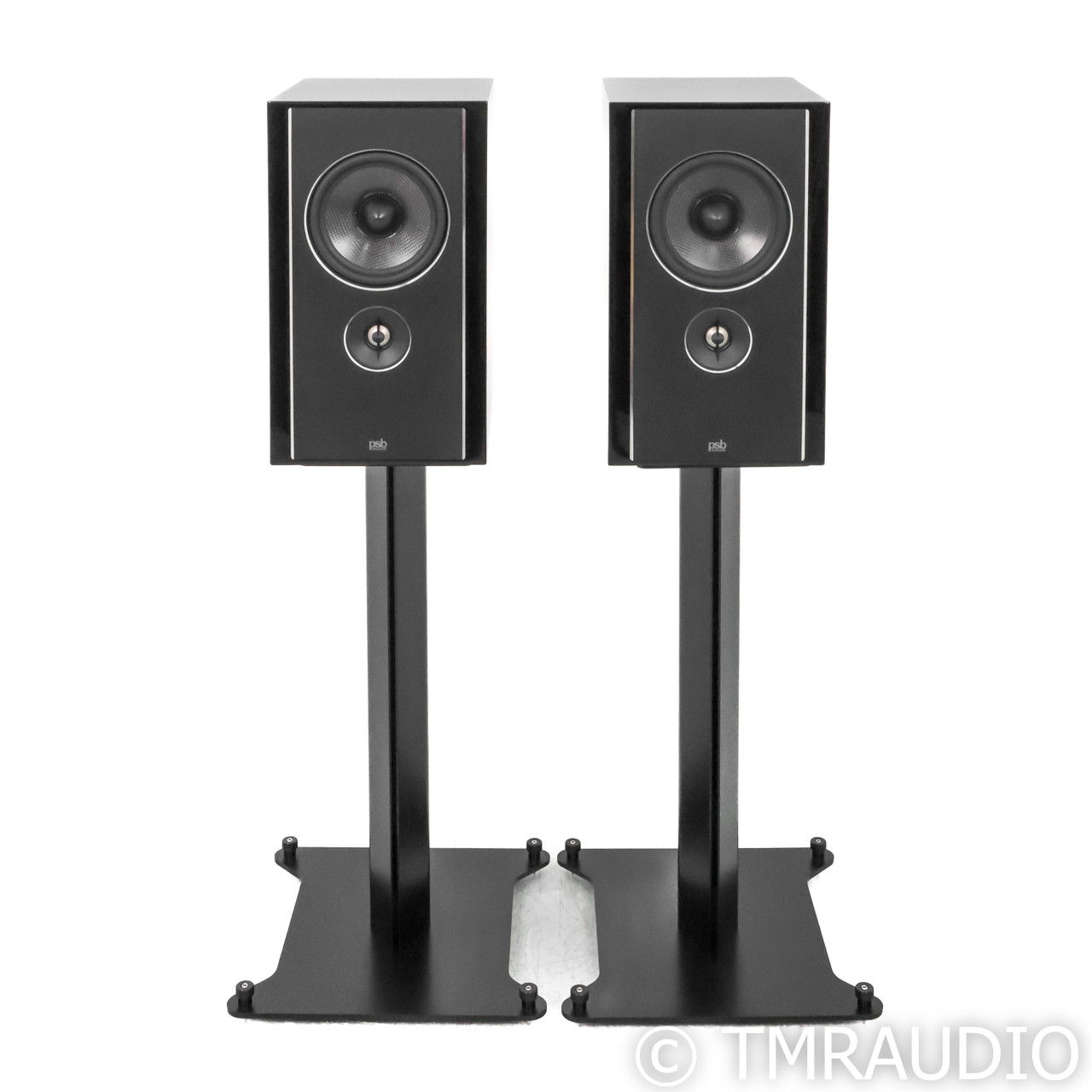 PSB Synchrony B600 Bookshelf Speakers; Black Pair w/ St... 3