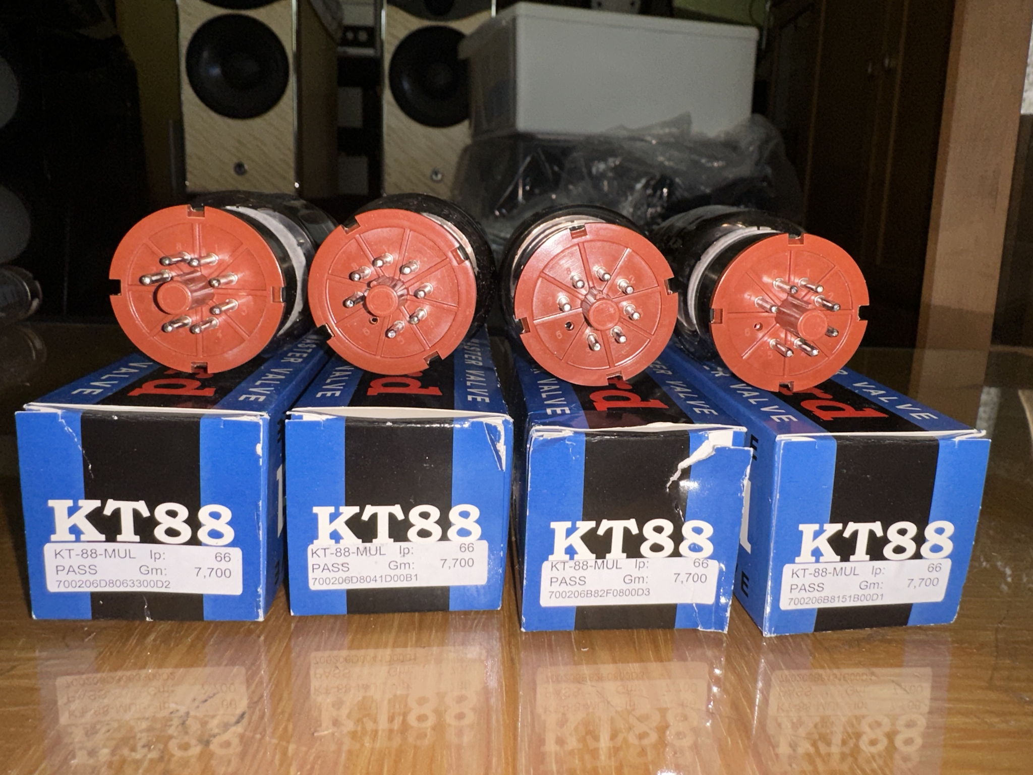 Modern production KT88 Quad Sets - 1 set Mcintosh,  1 s...