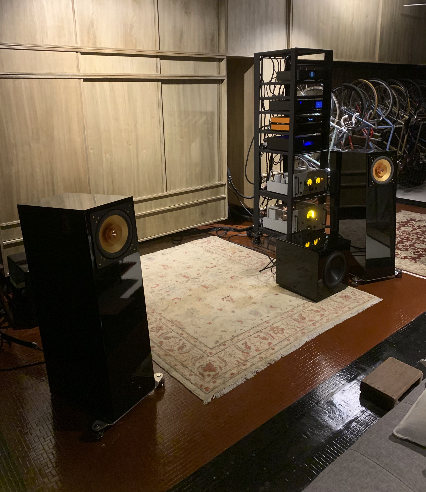 Previous room uncorrected nearfield listening with now retired cube nenuphar speakers.