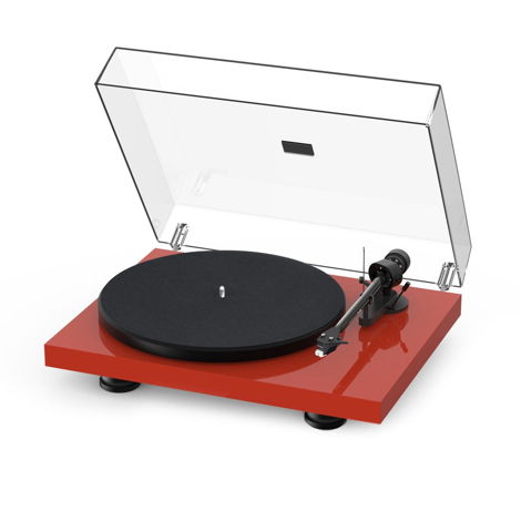 Pro-Ject Debut Carbon EVO in Gloss Red w/ Sumiko Rainie...