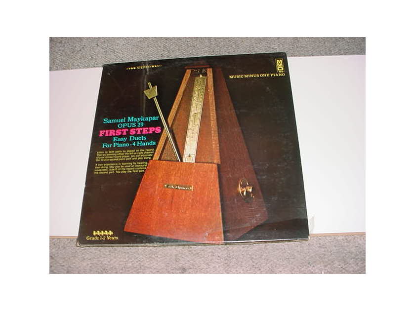 SEALED LP Record  classical piano instructional - MMO 409 Music Minus One piano stereo Samuel Maykapar Opus 29 first steps easy duets piano 4 hands