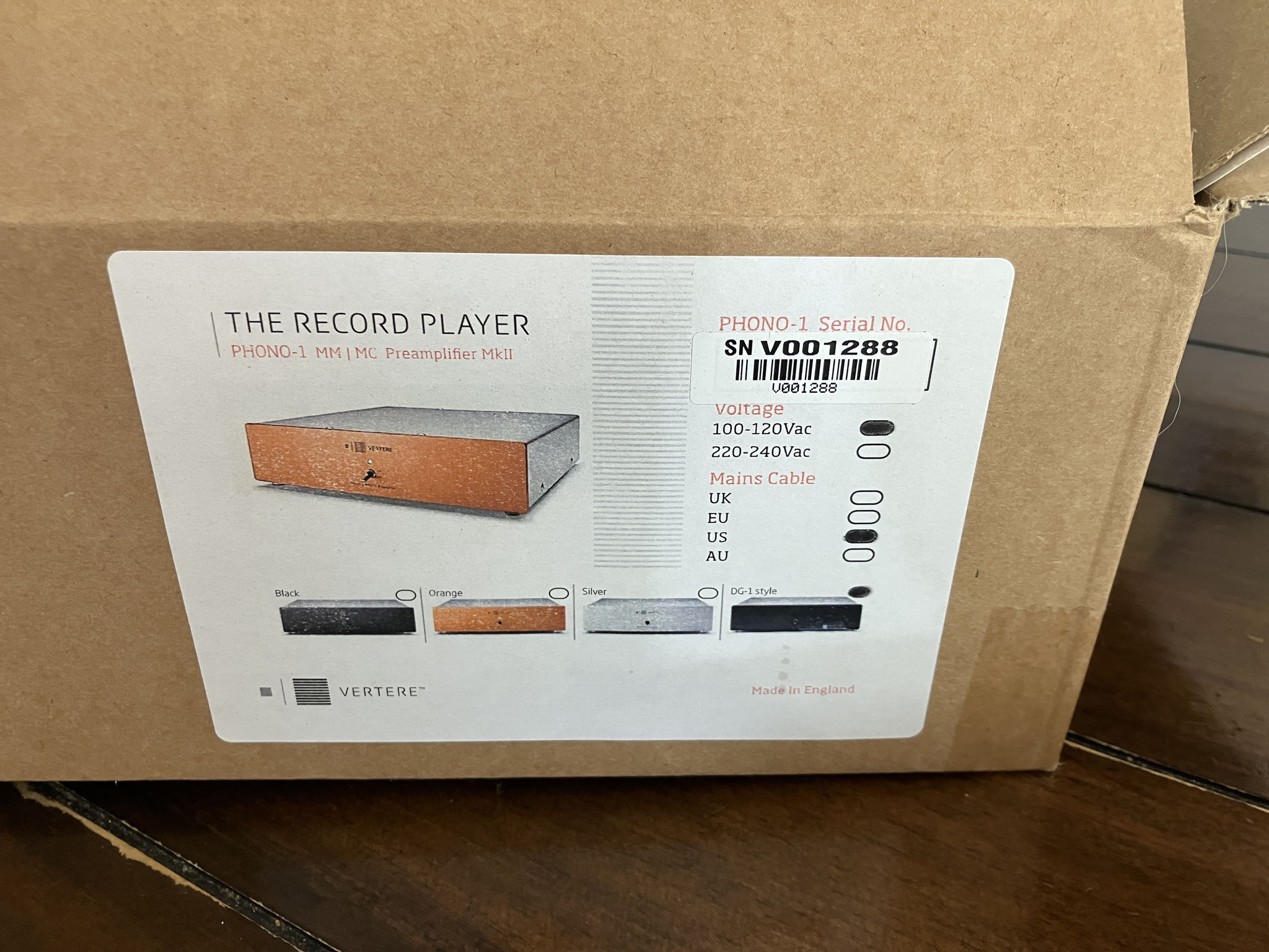 Vertere Phono 1 MM/MC 5