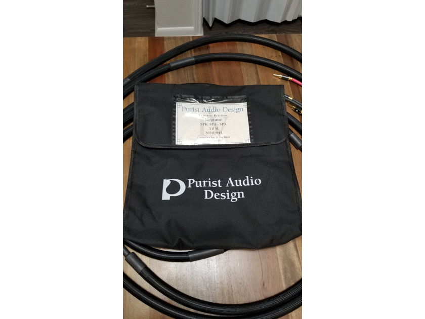 Purist Audio Design Neptune Luminist Revision 3m Speaker Cables (Price Reduced!)