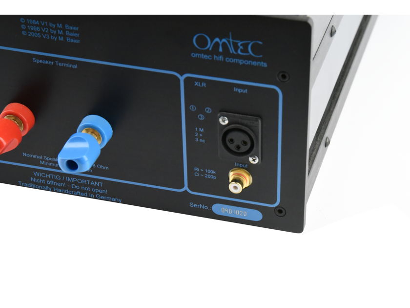 Omtec Audio (Germany) CA-60 Mk.3 Monoblock power amps class A or A/B switchable