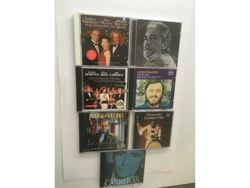 Tenors Domingo Pavarotti Carreras related  Cd Lot of 7 cds