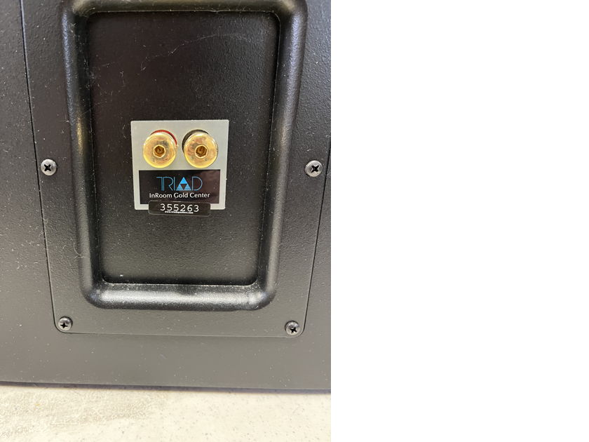Triad Speakers On wall Gold Center channel For Sale Audiogon
