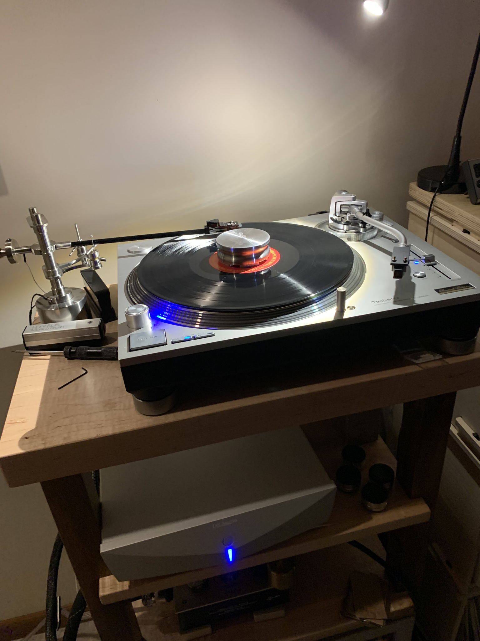 SL1200GAE with Integrity Tru-Glider Tonearm, DS Audio Grand Master cart.