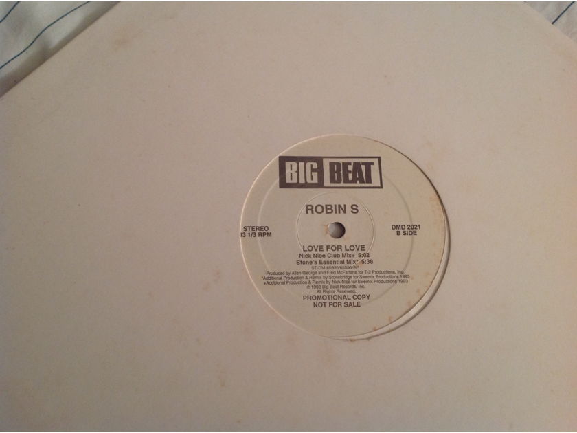 Robin S Love For Love Big Beat Records Promo 12 Inch
