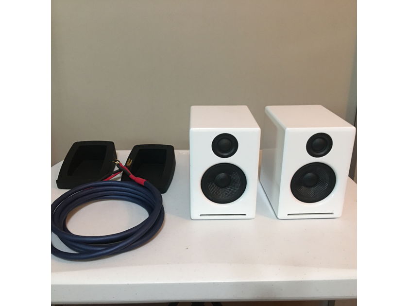 Audioengine A2+ Powered Speakers with USB DAC Package Deal.  AAC SC-5 Cable, A2 Stands