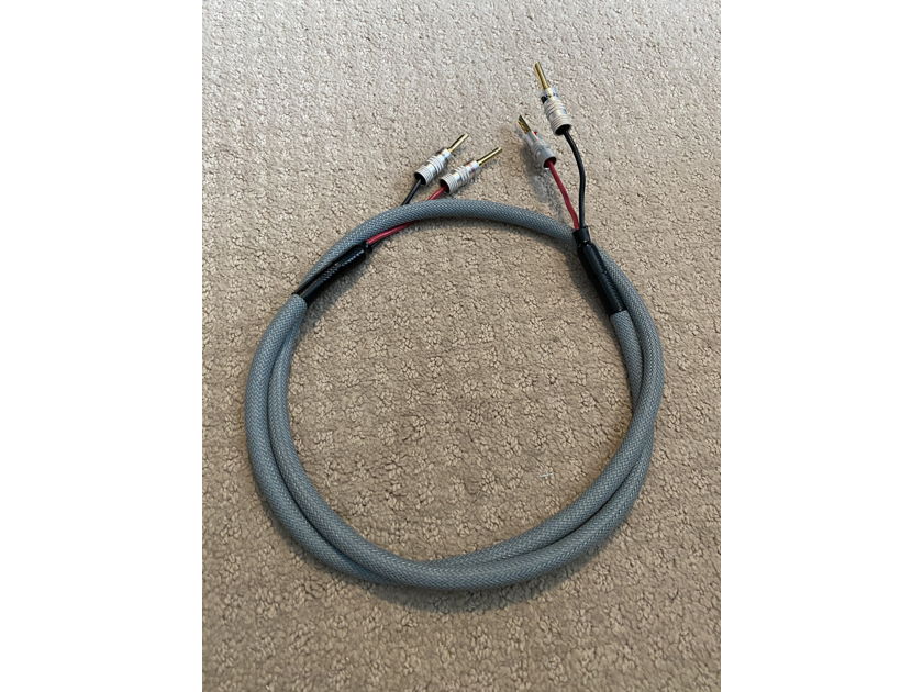 JPS Labs Super Blue...4 Foot Hand Made Center Cable with Nakamichi Gold Bananas