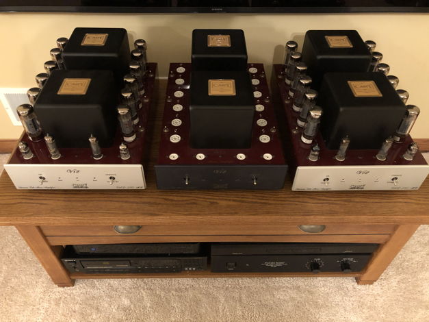 Cary  Audio V12 Monos - total of three amps