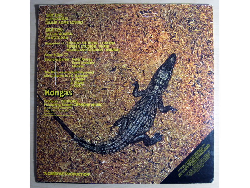 Kongas - Africanism  1977 NM- WHITE LABEL PROMO Vinyl LP Polydor Records PD-1-6138