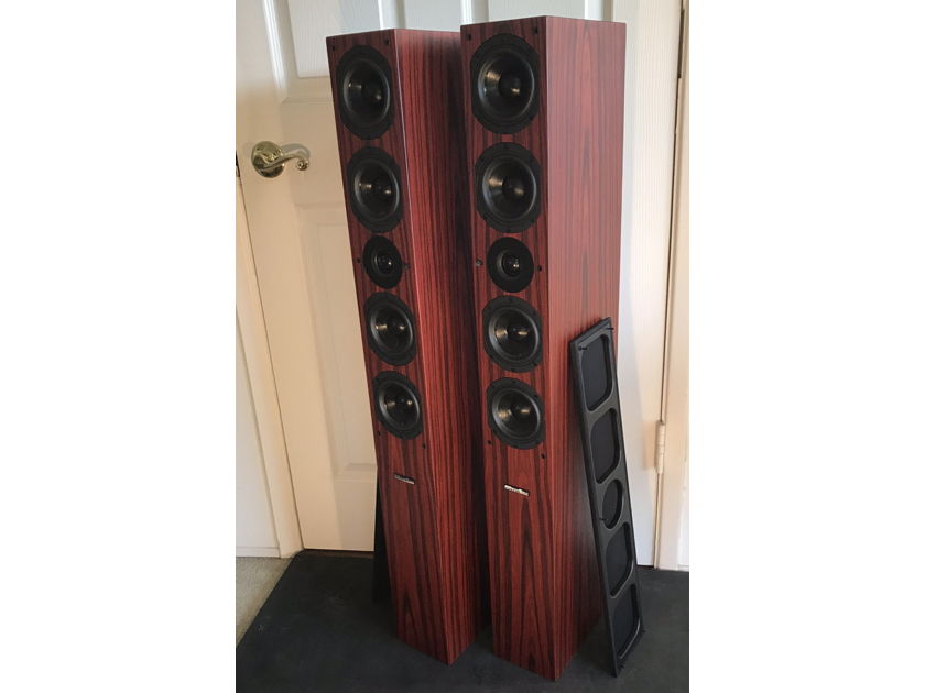 Silverline Audio Prelude Plus, ROSEWOOD, FLOOR-STANDING, FULL-RANGE SPEAKERS, NEAR MINT