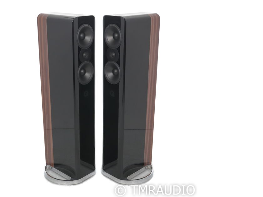 Q Acoustics Concept 500 Floorstanding Speakers; Black & Rosewood Pair (63567)
