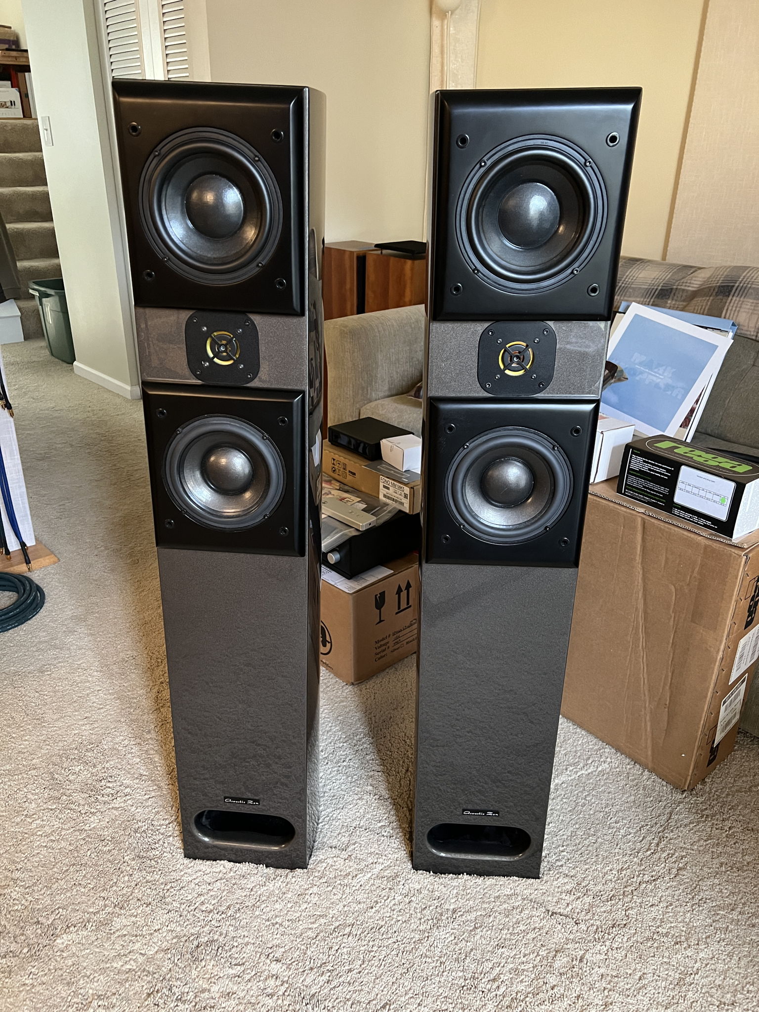massinfluence / adagio! 2枚 Acoustic Zen Adagio Floorstanding Transmission Line Speakers