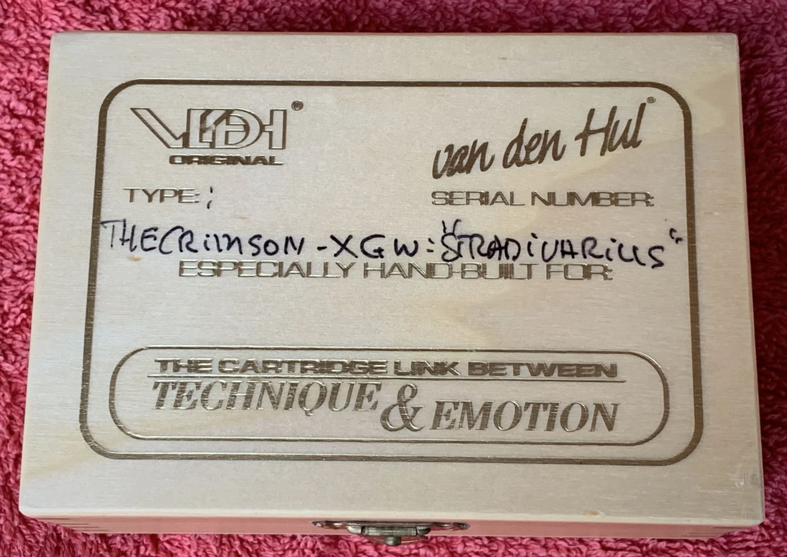 $500 PRICE REDCUTION - van den Hul van den Hul Crimson ... 2