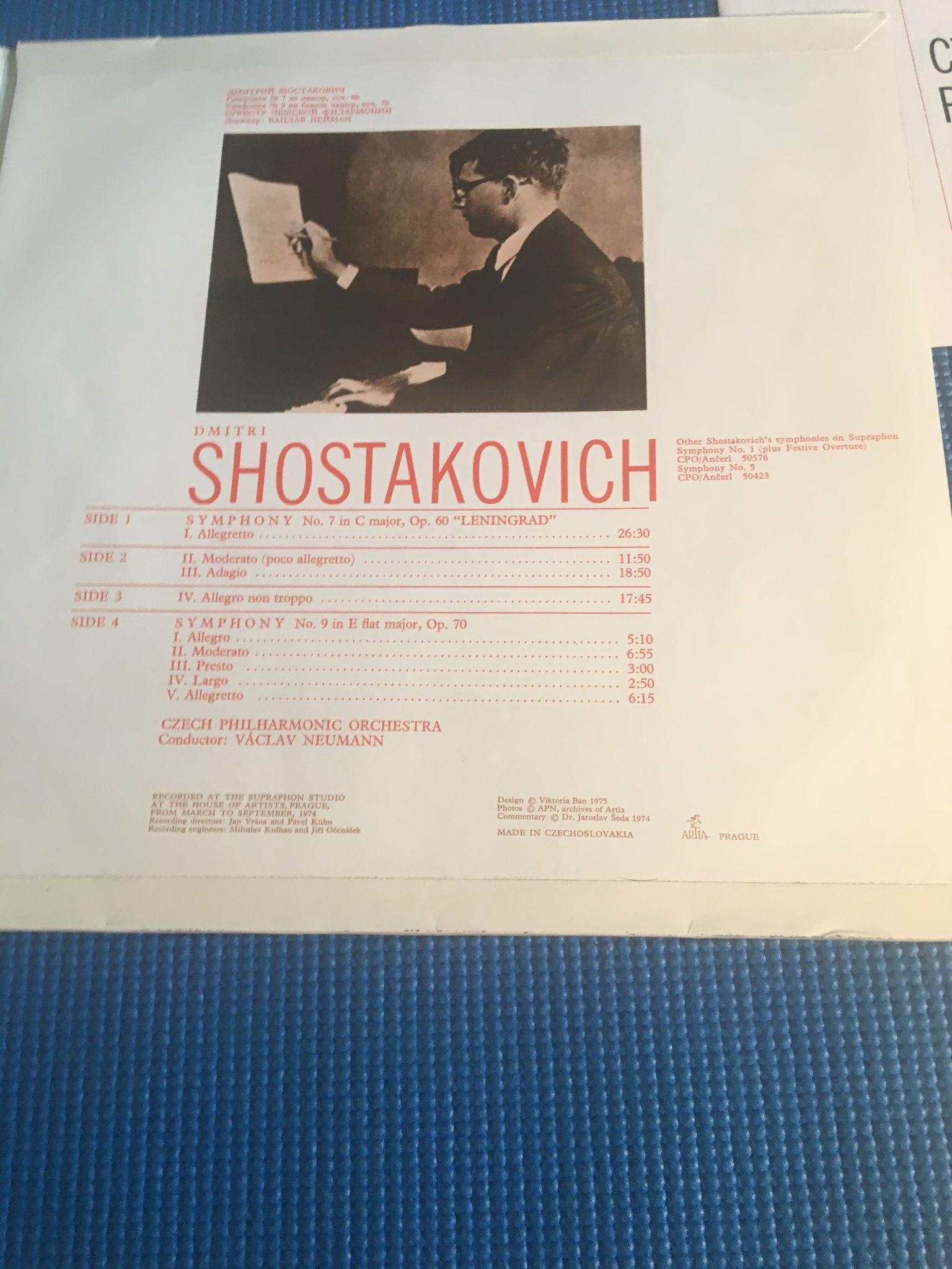 Shostakovich symphony no7 Leningrad symphony no9 Czech ... 7