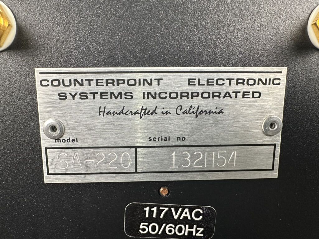 Counterpoint SA-220 Hybrid Power Amplifier 5