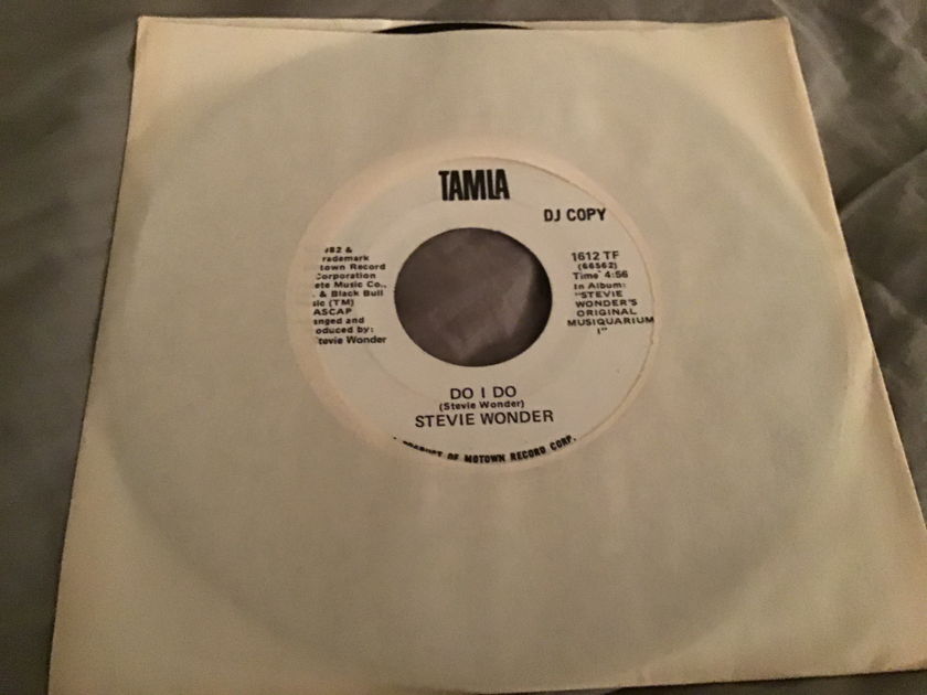 Stevie Wonder Do I Do Tamla Records Promo 45  NM