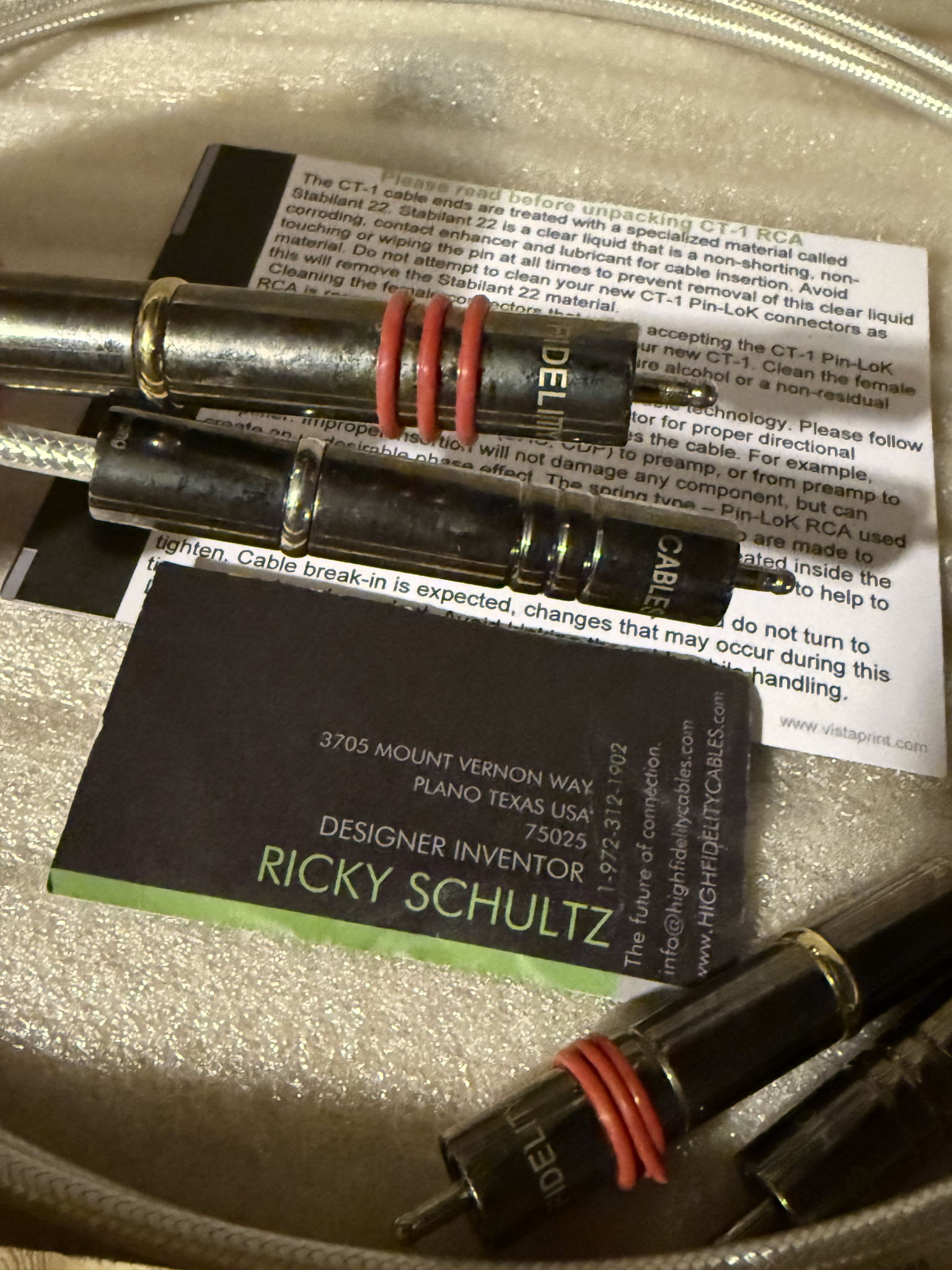 High Fidelity Cables CT-1~ 1.5 M 4