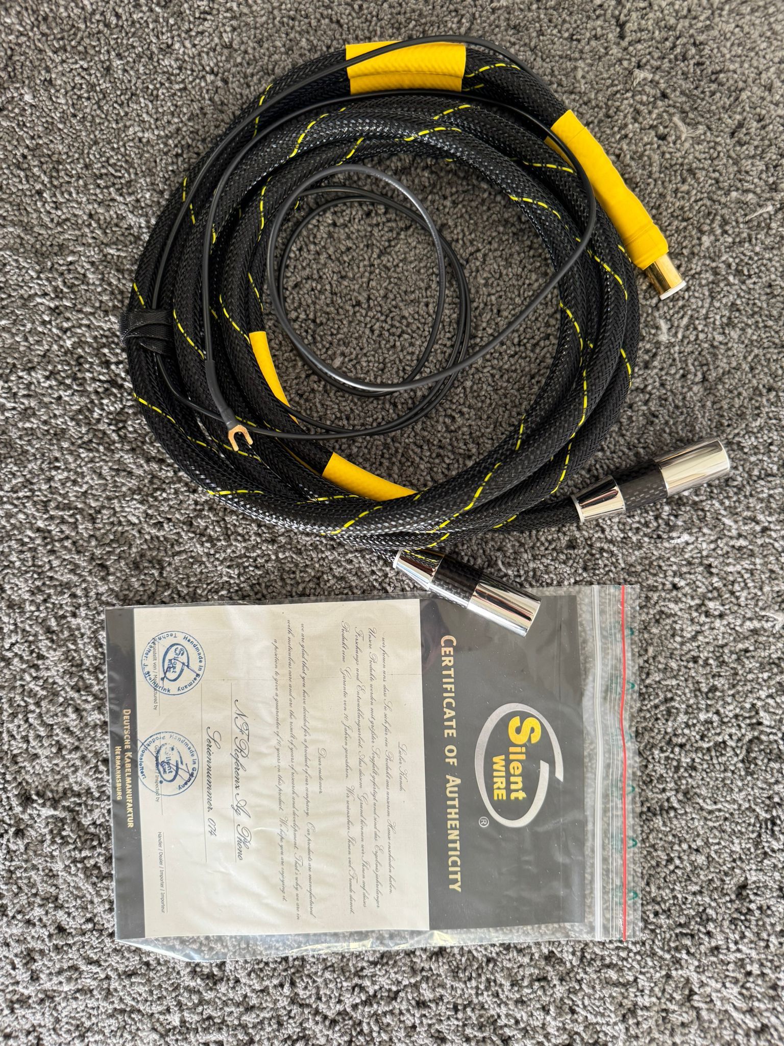 Silent Wire Referenz AG phono cable SME 1,7m 2