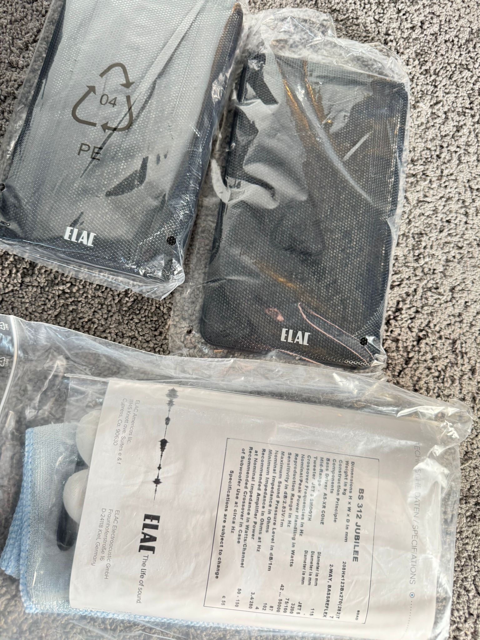 Elac BS312 BS-312 Jubilee speakers in black 4