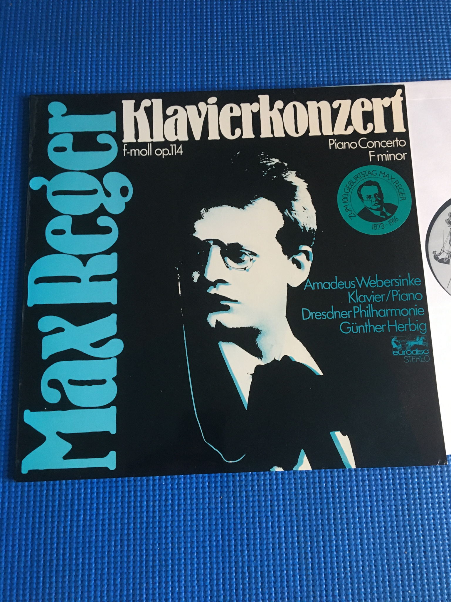 Eurodisc Germany Max Reger Lp record  Klavierkonzert pi... 2