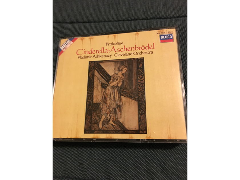 Prokofiev Vladimir Ashkenazy Cleveland Orchestra  Cinderella Aschenbrodel 2 Cd set Decca 1983