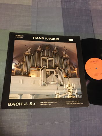 Bis LP-63 Hans Fagius Bach JS  Lp record stereo West Ge...