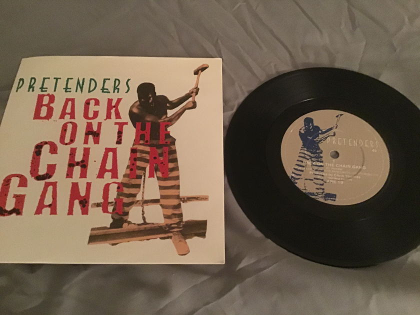 The Pretenders Import 45 With Picture Sleeve Vinyl NM  Back On The Chain Gang