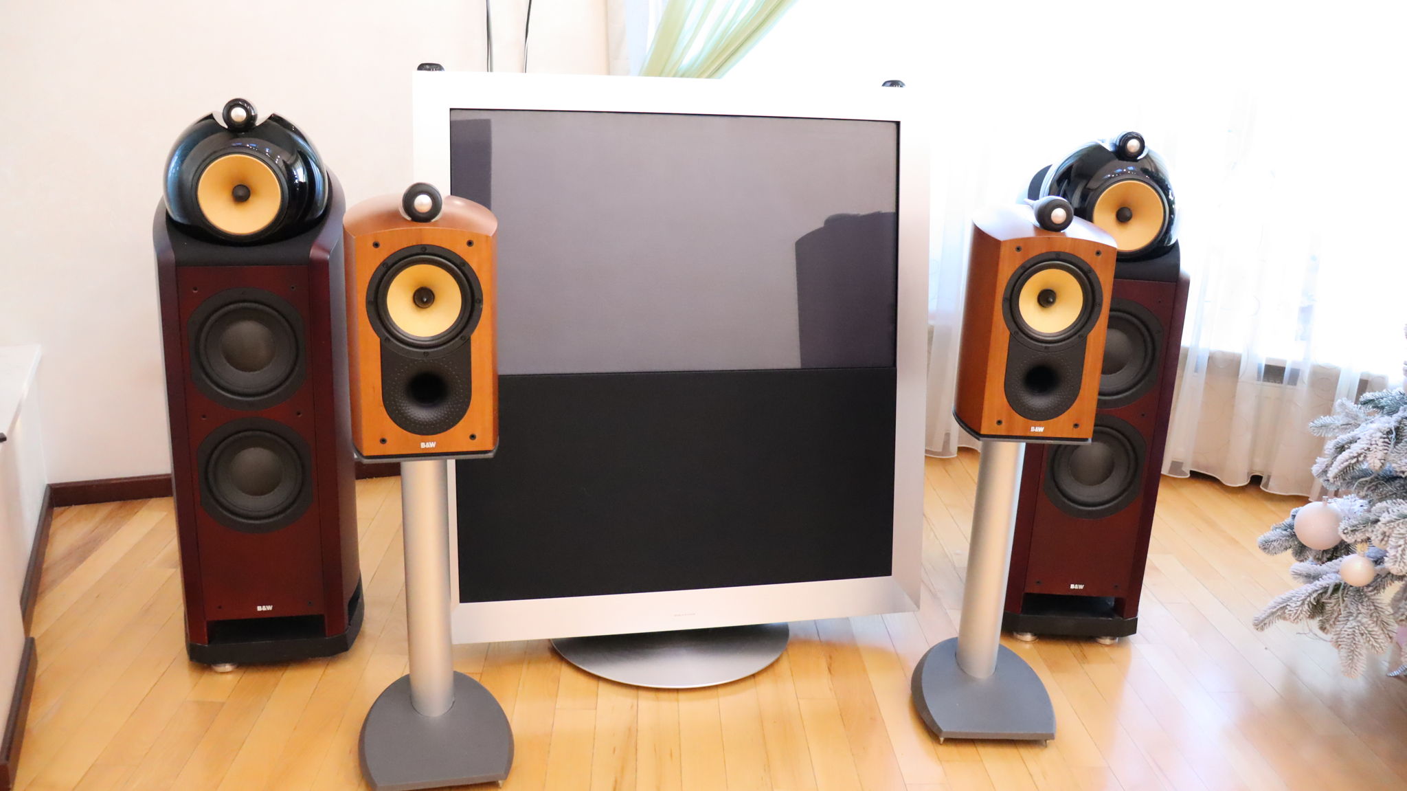 B&W (Bowers & Wilkins) Nautilus 802 Speakers Cherrywood... 2