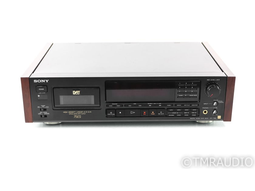 Sony DTC-75ES DAT Cassette Player; Black; Remote; AS-IS (Doesn't Read Tapes) (28775)