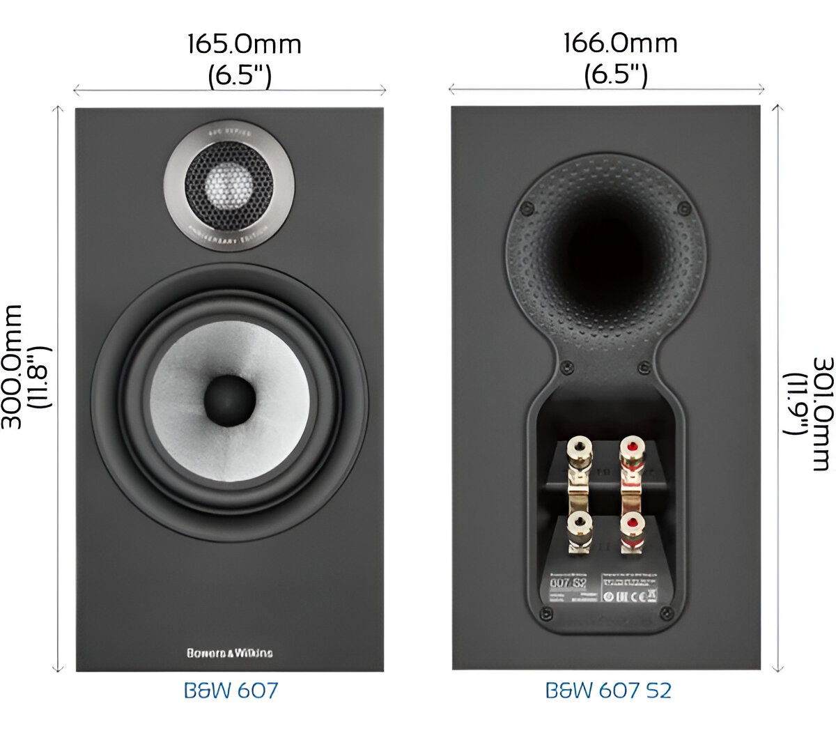 Bowers & Wilkins 606 S3 Bookshelf Speakers in Black Fin... 11