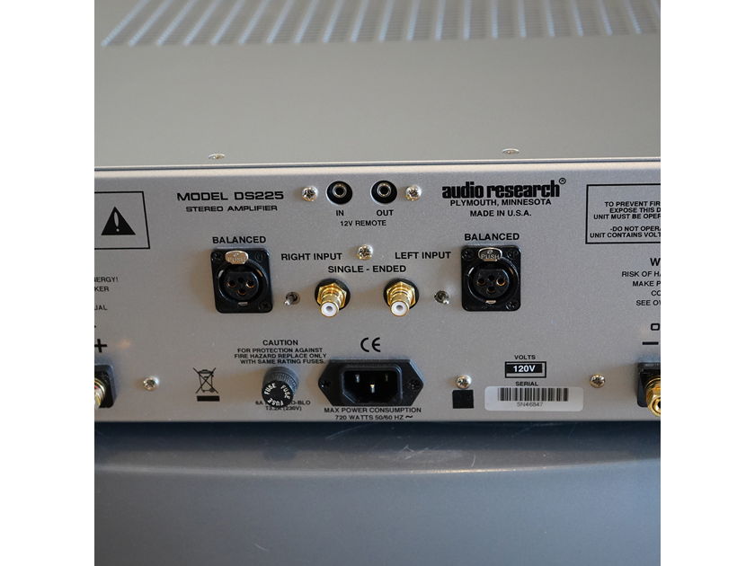 Audio Research DS225 Amplifier, Silver, Pre-Owned | Solid state | Audiogon