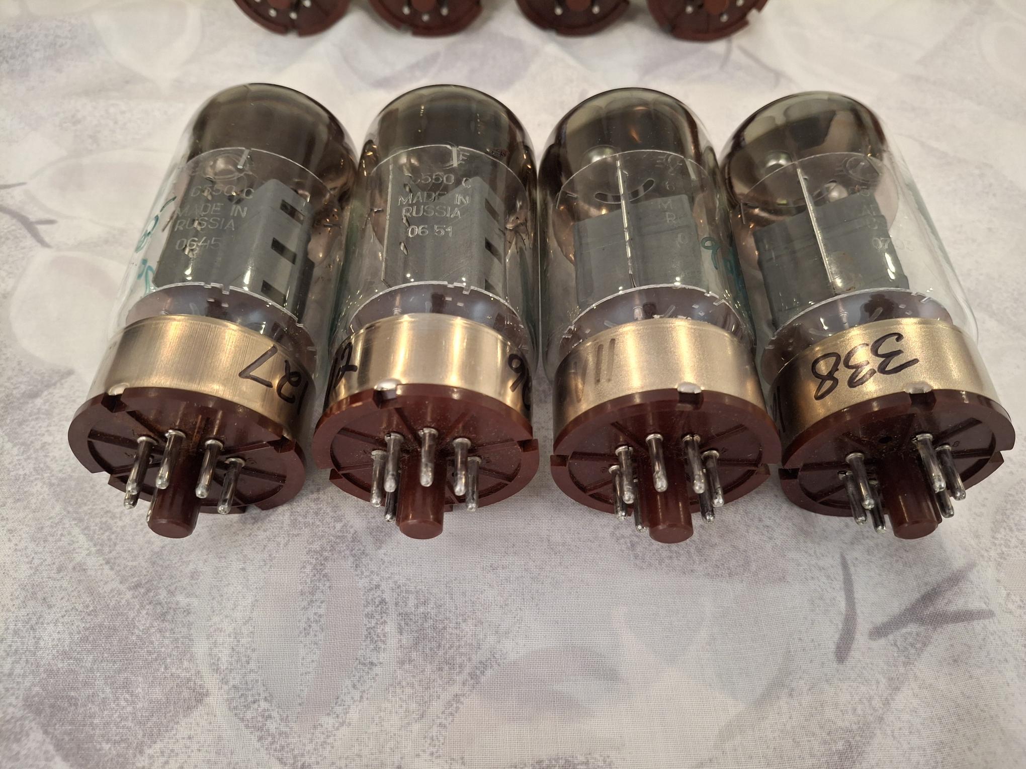 Svetlana Tubes 6550C Winged C - TWO QUADS AVAILABLE 8