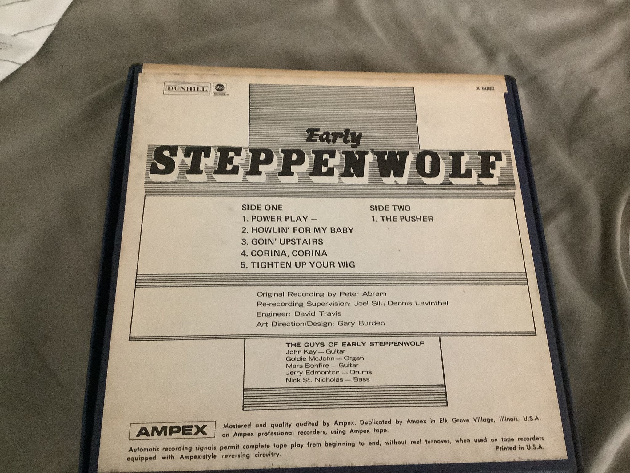 Steppenwolf Pre Recorded Reel To Reel  Early Steppenwolf 2