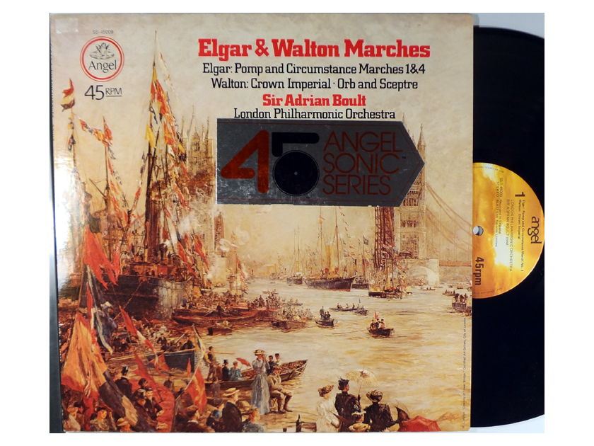 BOULT, LONDON PHILHARMONIC ELGAR & WALTON MARCHES ANGEL SONIC SERIES 45 RPM