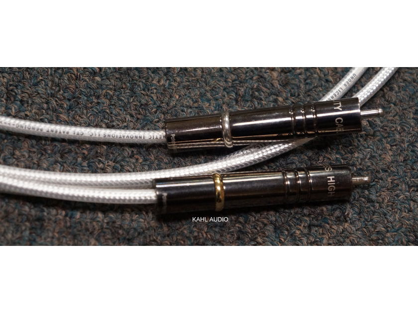 High Fidelity CT-1 interconnect cables. 1.5m RCA pr. Patented magnetic conduction technology. $1,800 MSRP.