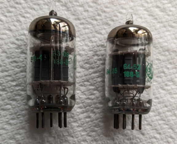 GE 真空管 2本セット 5814A 12AU7 ECC82系 新品？ 未使用？ GE 5814A /12AU7 PAIR CLASSIC TUBES For Sale | Audiogon