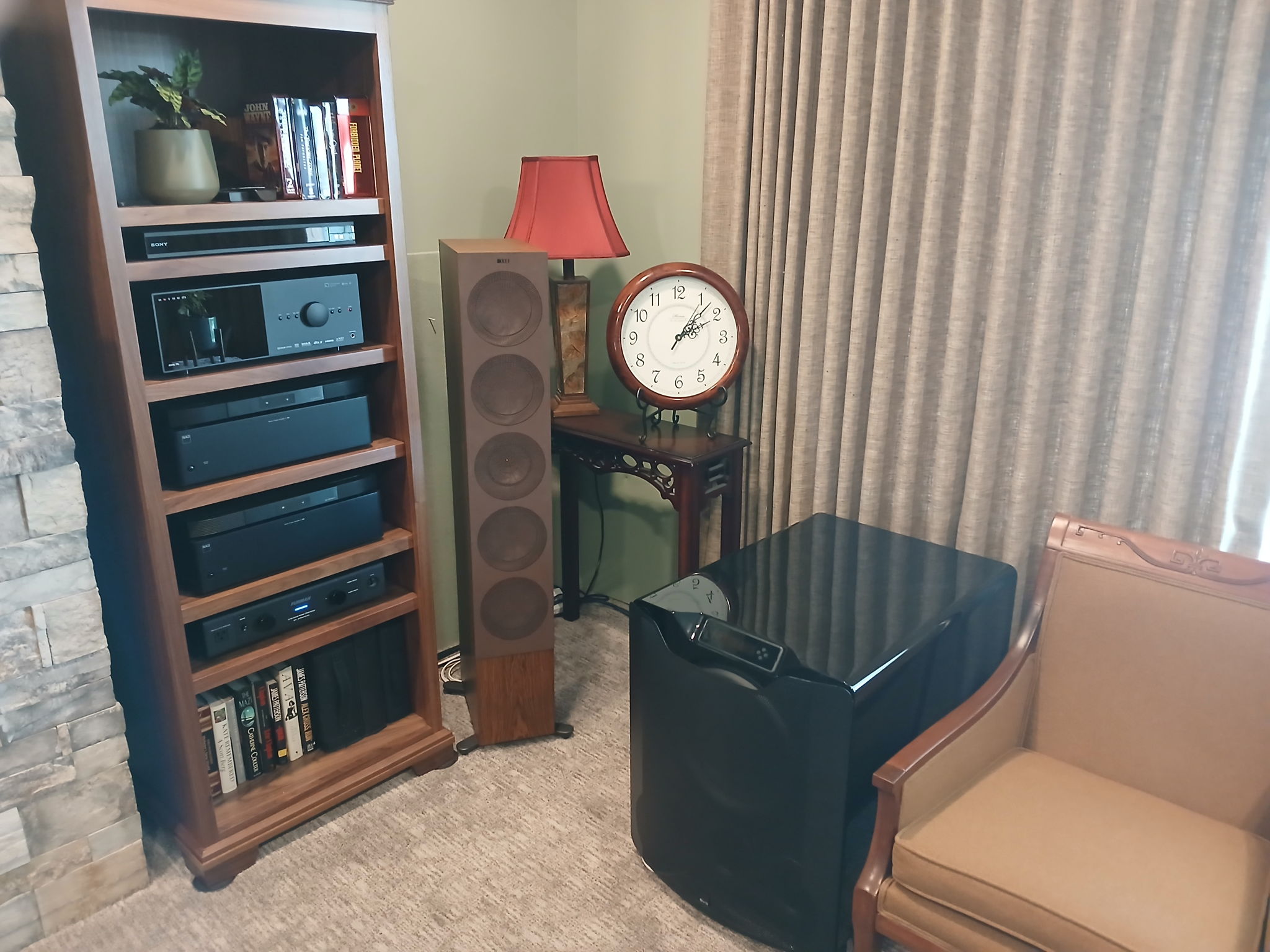 KEF in Walnut is a perfect match.