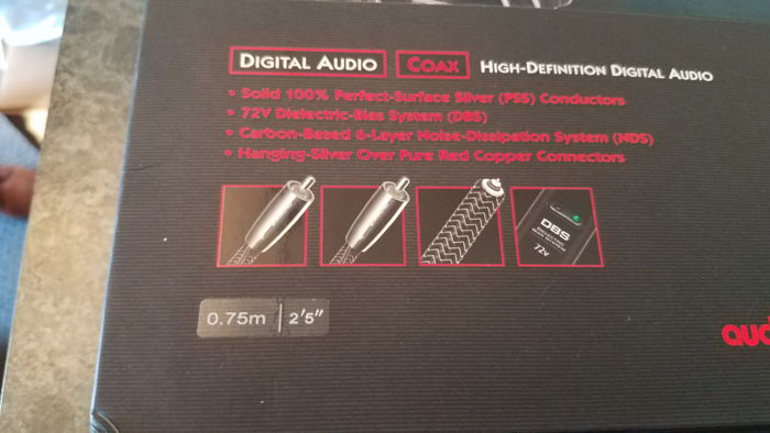 AudioQuest Diamond - Digital Coax Audio Cable .75m