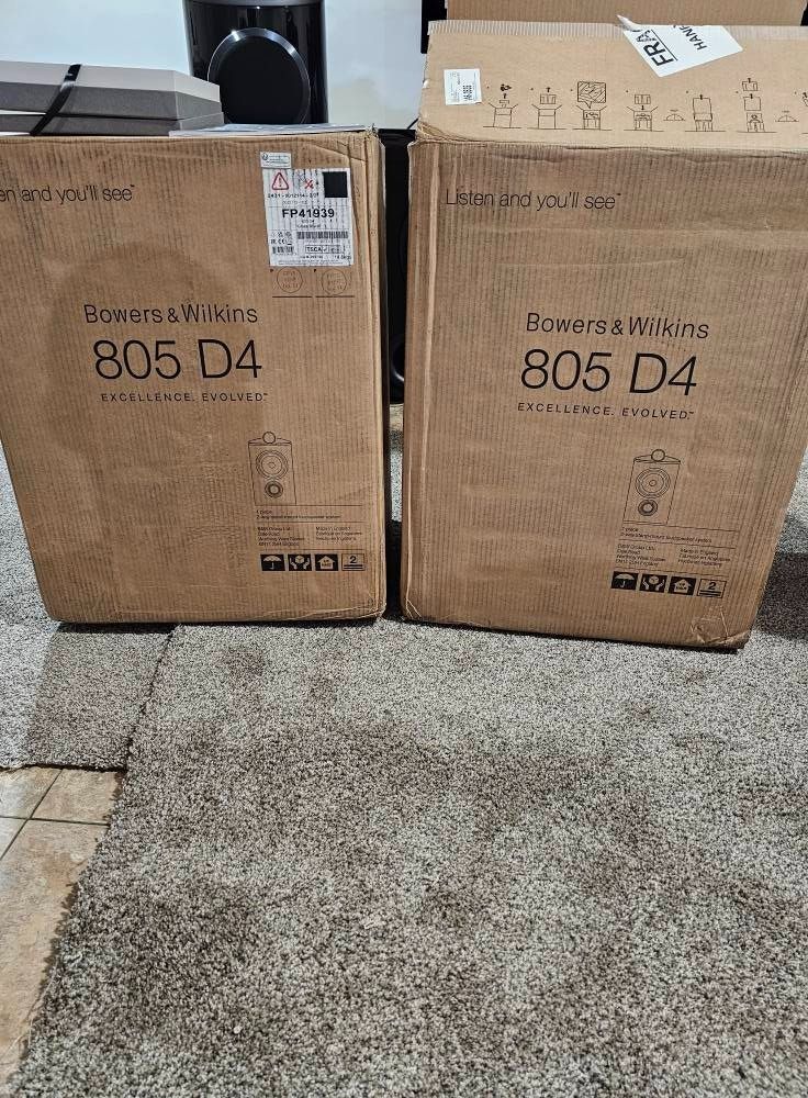 Bowers & Wilkins 805 D4 Bookshelf Speakers Black Pair 8