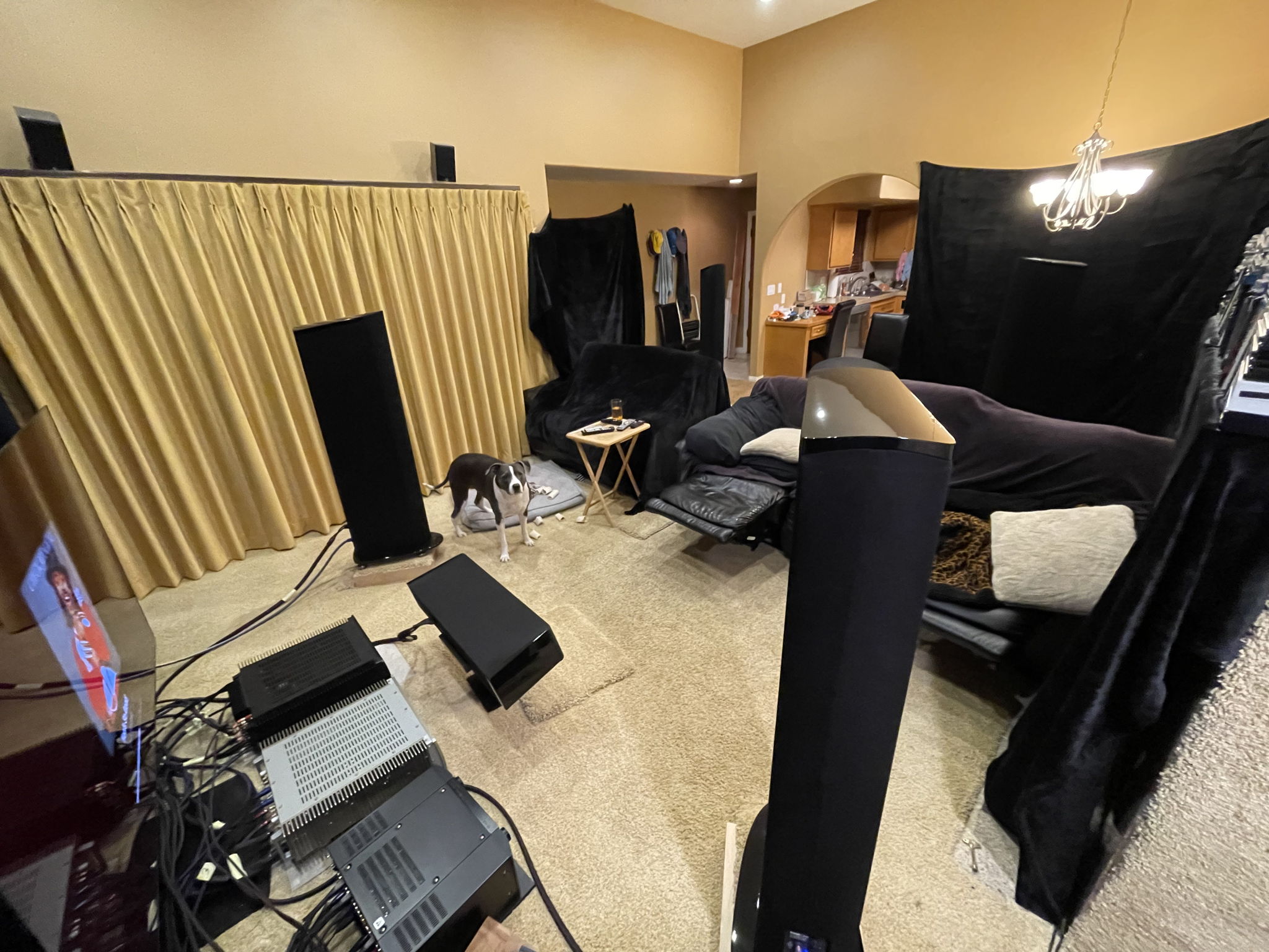 1/5/22 View of my home theater/listening room from the front