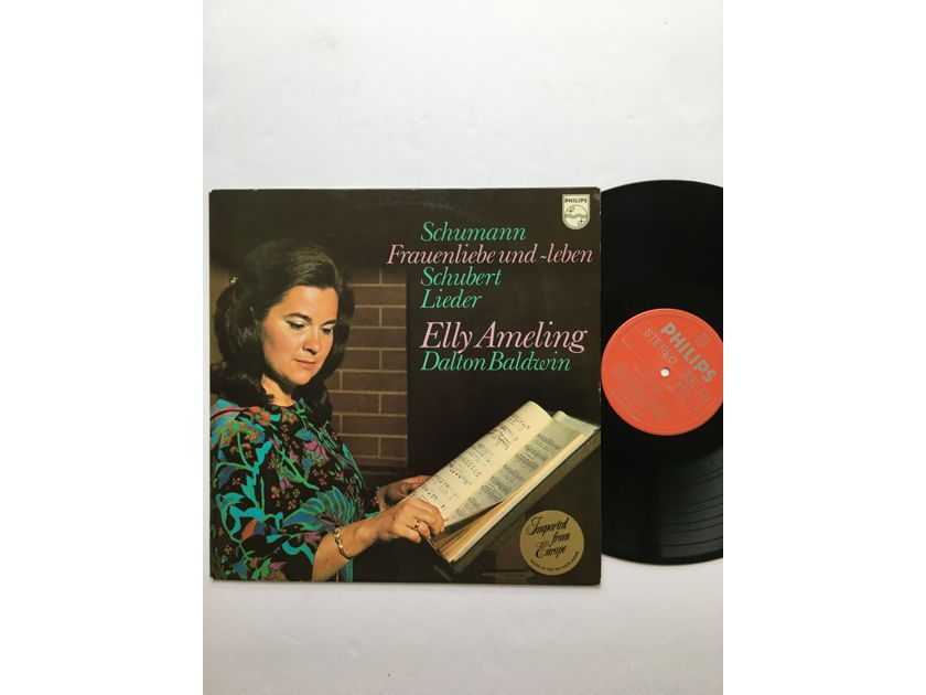 Schumann Schubert Lieder Elly  Ameling Dalton Baldwin Lp record Philips 6500 706 1974