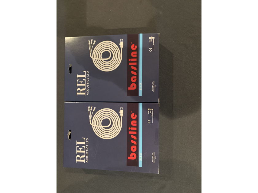 Rel Bassline Blue Subwoofer Cable (New in box)